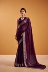 Ynf7911 Poly Shimmer Zari Weaving Work Saree Exporters In India